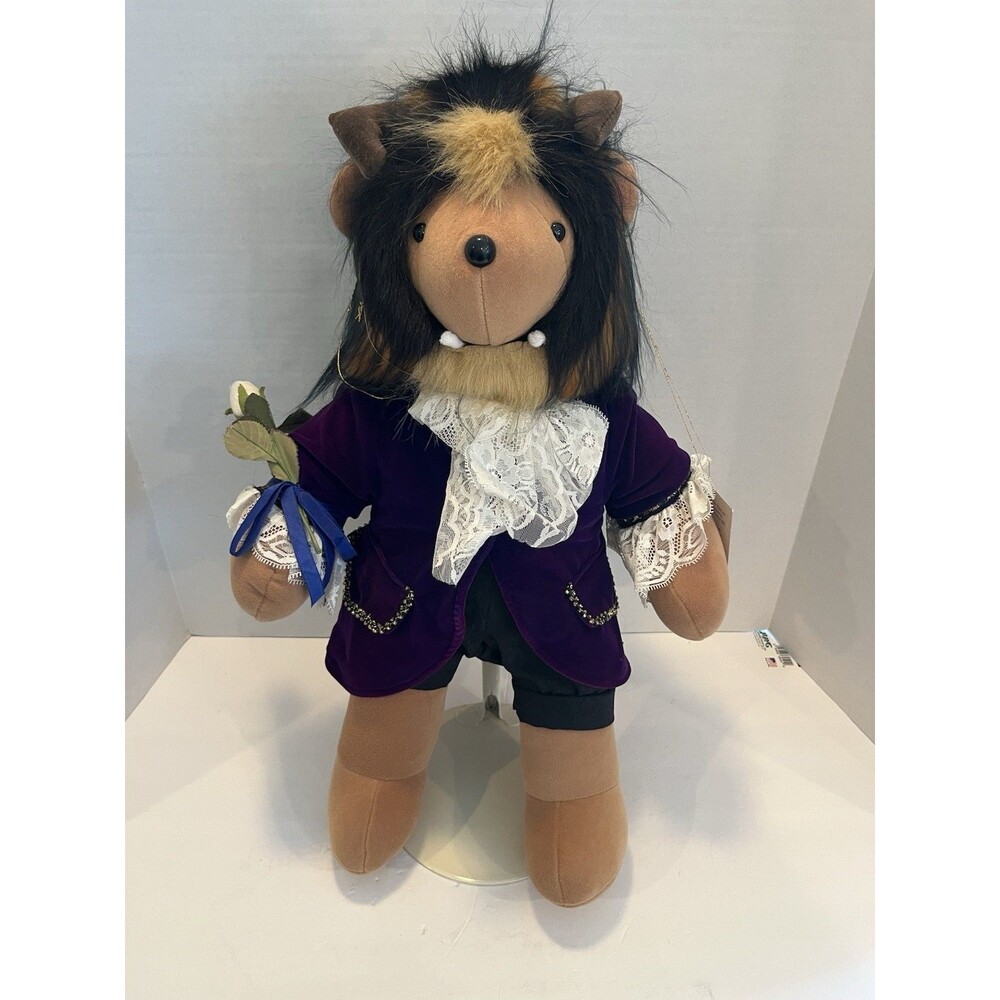 NABCO 1992 Beauty and the Beast “Beast” Bear w/ Stand Charles Perrault Rare